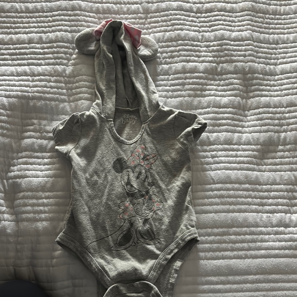 Disney Gray and Pink Kids One Piece